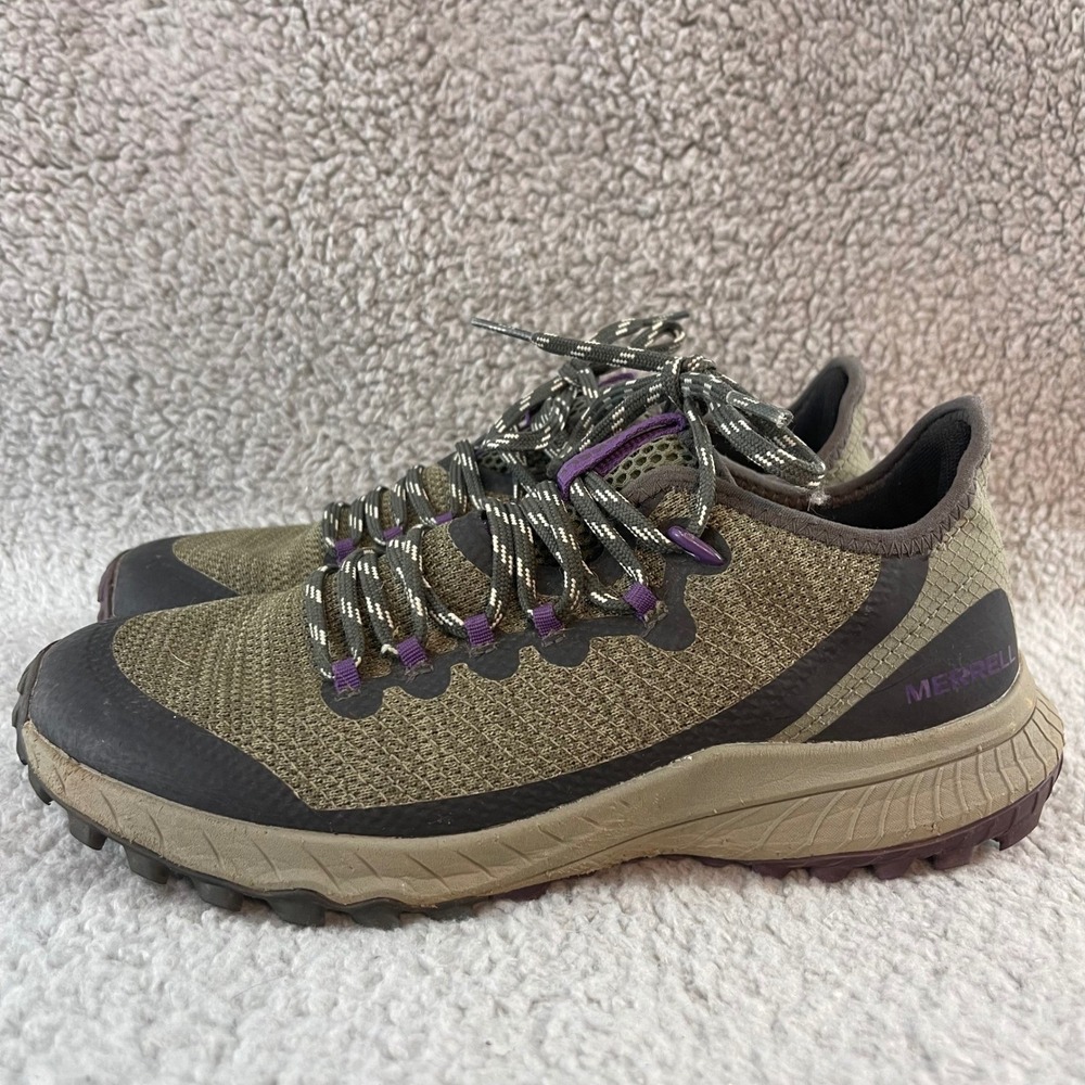 Merrell Bravada Women's Size 7.5 Olive Green Hiking Trail Running‎ Outdoor Shoes